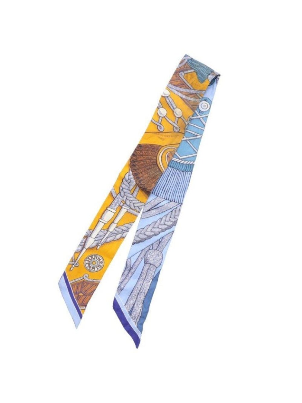 Hermes Twilly Silk All Over Pattern Scarf